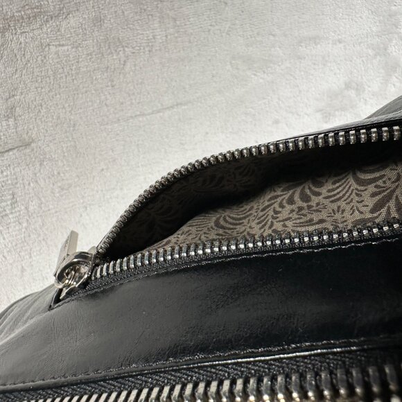 Hobo International Clutch Genuine Leather Wallet Small Bag Women Black EUC - Picture 5 of 10